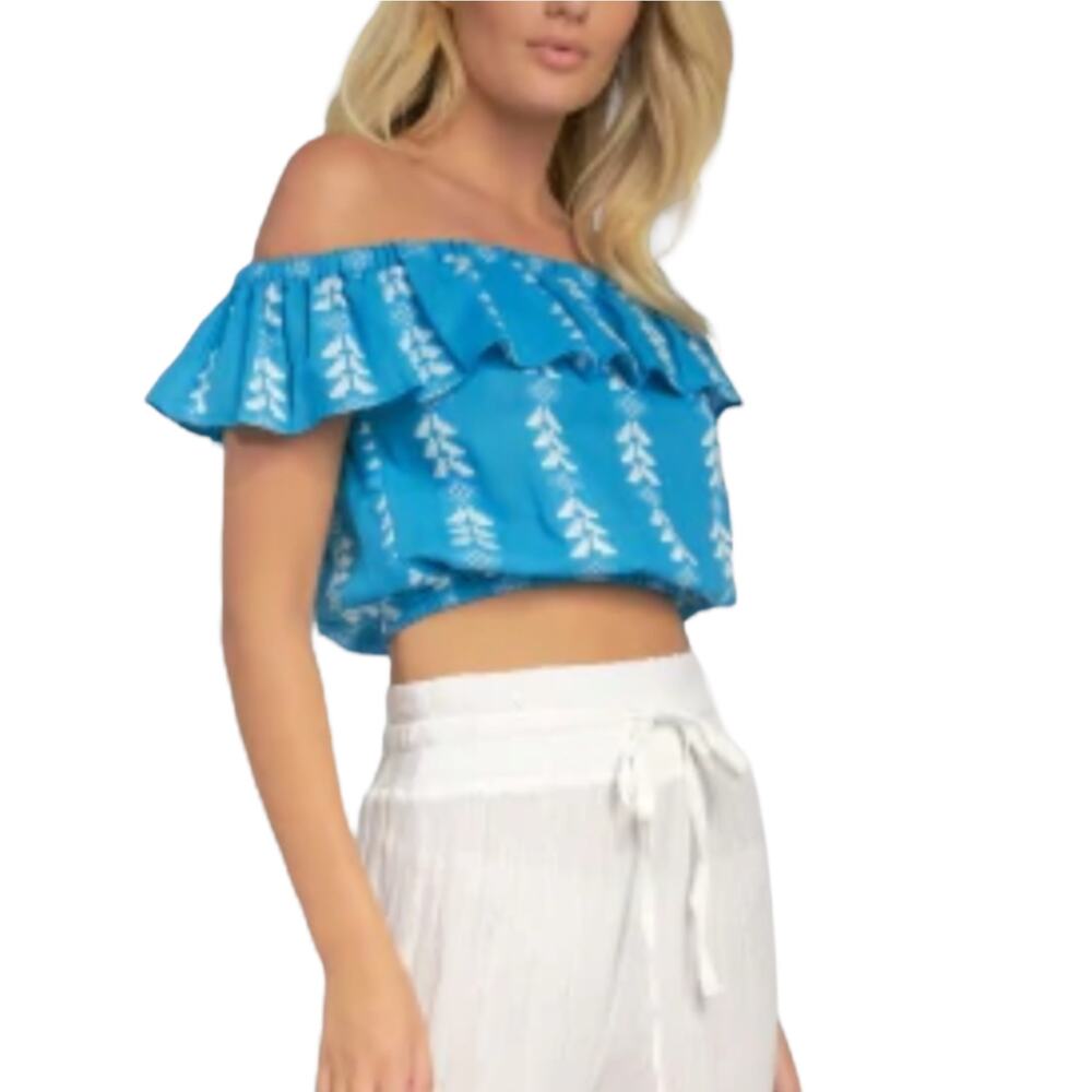 Elan Tribal Crop Top Size S